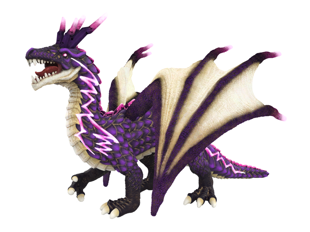 Alltoys Mýtický drak - Hromový, fialový, skladem
