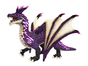 Alltoys Mýtický drak - Hromový, fialový, skladem