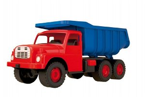 Dino Auto Tatra 148 plast 73cm v krabici - červená kabina modrá korba