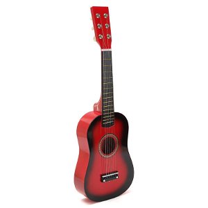 TIP! Dětská dřevěná kytara Barva: Červená