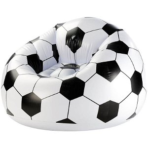 BESTWAY 75010 - Nafukovací křeslo Fotbalový míč 114 x 112 x 66 cm
