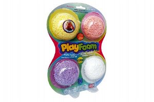 PEXI PlayFoam® Modelína/Plastelína kuličková 4 barvy na kartě 18x27x4cm