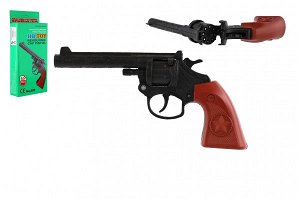 Teddies Revolver/pistole na kapsle 8 ran plast 20cm v krabičce 11,5x23x3,5cm