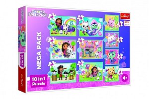 Trefl Puzzle 10v1 Ve světě Gabby/Universal Gabby´s v krabici 40x27x6cm