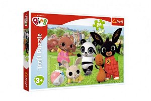 Trefl Puzzle Maxi 24 dílků Bing Bunny Zábava v parku 60x40cm