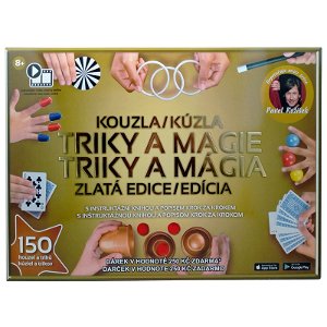 Sparkys Škola kouzel - Kouzla, triky a magie - Zlatá edice 150 triků + Dárek v hodnotě 250Kč