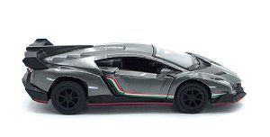 Auto Kinsmart Lamborghini Veneno kov 13cm na zpětné natažení skladem Barva: Šedá