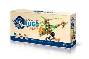 SEVA Stavebnice HUGO Vrtulník s nářadím 130ks plast v krabici 31x16x7cm
