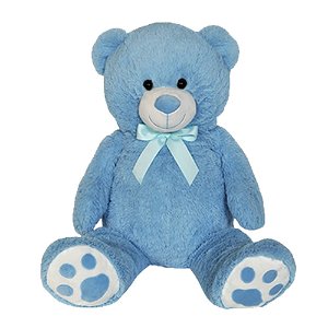 Alltoys Plyšový medvěd modrý 100 cm