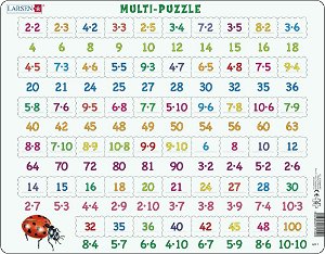 Larsen Puzzle Násobení 81 dílků