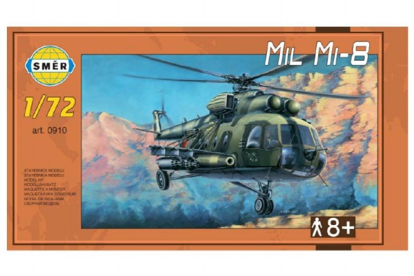 Směr Model Mil Mi-8 1:72 25,5x29,5 cm v krabici 34x19x6cm