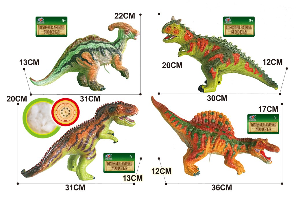 Alltoys Dinosaurus měkký 4 druhy 38 cm