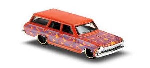 Mattel Hot Wheels '64 Chevy Nova Wagon - HW Flames 3/10 GHD61