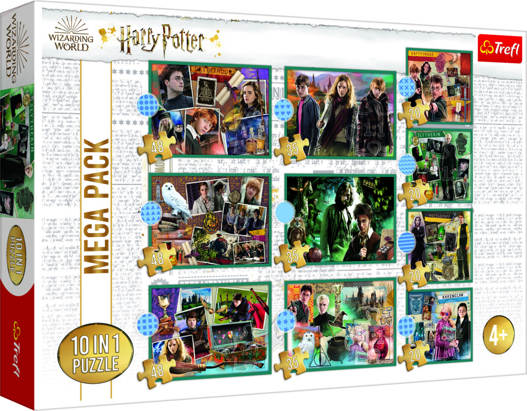 Trefl Puzzle 10v1 Harry Potter - Ve světě Harryho Pottera