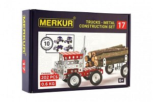 Merkur Toys Stavebnice MERKUR 017 Kamion 10 modelů 202ks v krabici 26x18x5cm
