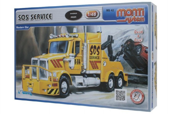 SEVA Stavebnice Monti System MS 42 SOS Service Western star 1:48 v krabici 22x15x6cm