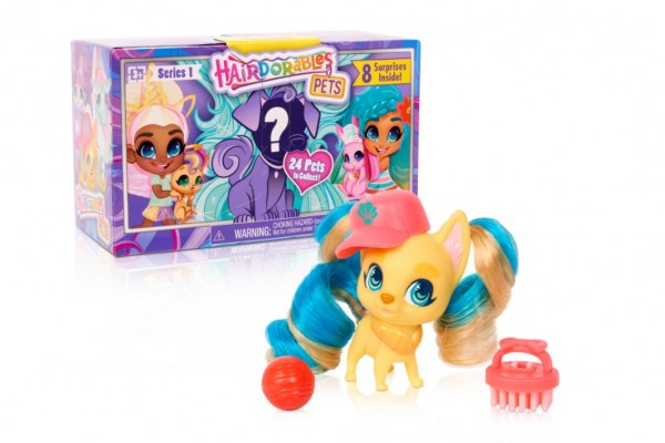 TM Toys Hairdorables kouzelné panenky - mazlíčci série 1 plast překvapení s doplňky v krabičce SKLADEM