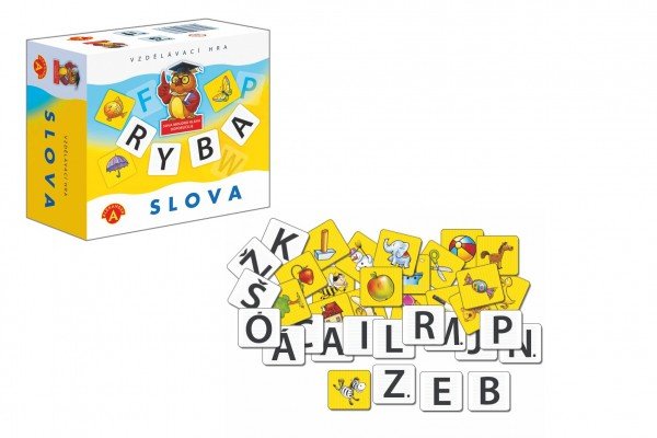 PEXI Slova didaktická společenská hra v krabičce 13,5x12,5x6cm