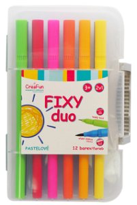 CreaFun - Fixy DUO 12 barev