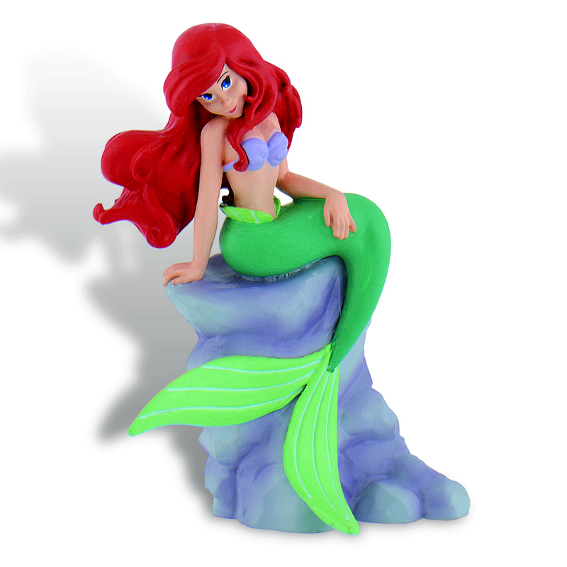 Sparkys Ariel sedící na kameni (Malá mořská víla)