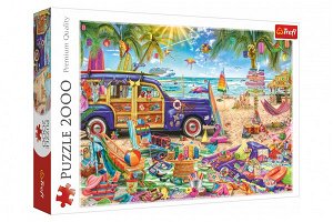 Trefl Puzzle Tropická dovolená 96,1x68,2cm 2000 dílků v krabici 40x27x6cm