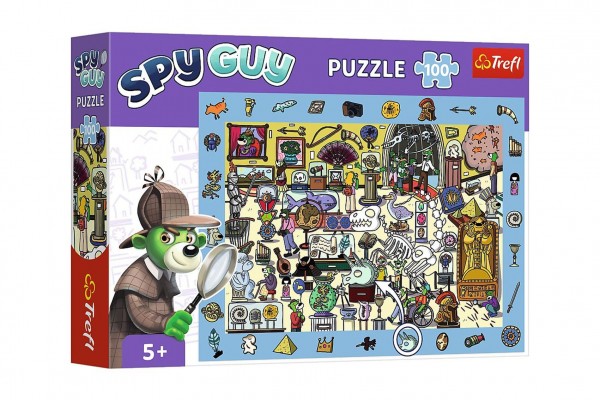 Trefl Puzzle Spy Guy - Muzeum 48x34cm 100 dílků v krabici 33x23x6cm
