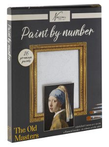 RMS Malování podle čísel na plátno Dívka s perlou 40x50 cm