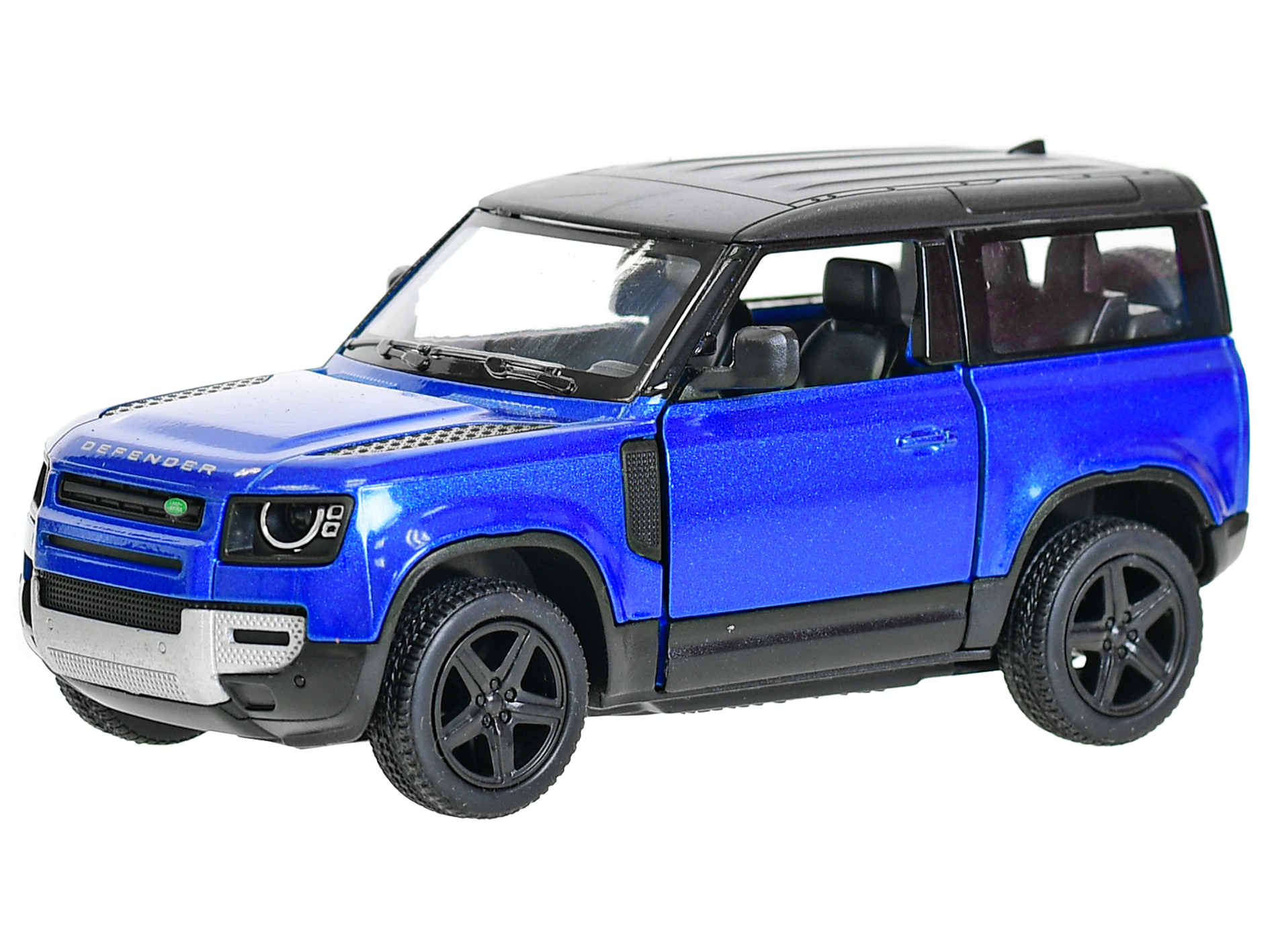 Kinsmart Land Rover Defender 90 1:36 kovový model skladem Barva: Modrá