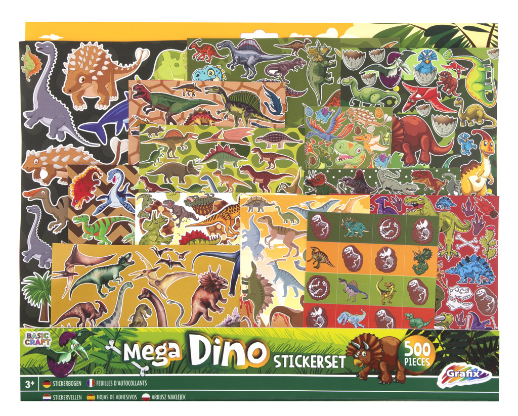 Craft Creative Sada samolepek Dinosaurus Mega
