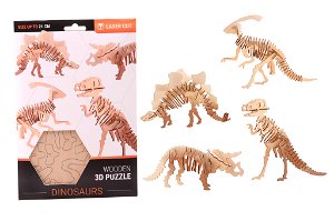 Johntoy Puzzle 3D dřevěné Dinosaurus