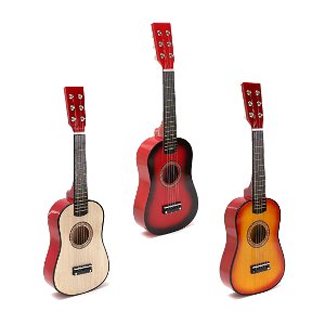 TIP! Dětská dřevěná kytara Barva: Přírodní (dřevo)