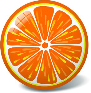 Alltoys Míč pomeranč 23 cm
