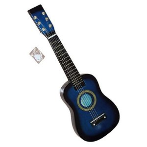 TIP! Dětská dřevěná kytara Barva: Modrá