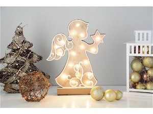 Giftee Svítící vánoční dekorace - 2. JAKOST druh: Anděl s hvězdou - Vada spínače