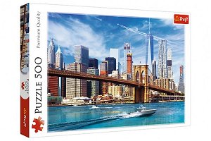 Trefl Puzzle Výhled na New York 500 dílků 58x34cm v krabici 40x26,5x4,5cm