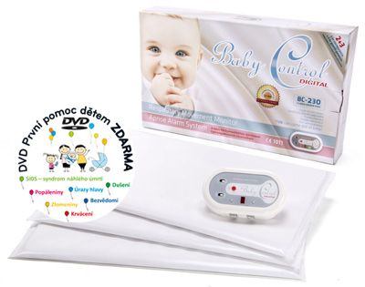 Monitor dechu Baby Control Digital 230 - tři senzorové podložky
