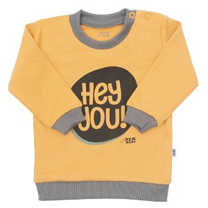 Kojenecké tričko New Baby With Love hořčicové, vel. 62 (3-6m)