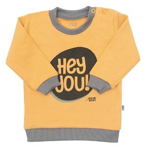 Kojenecké tričko New Baby With Love hořčicové, vel. 74 (6-9m)