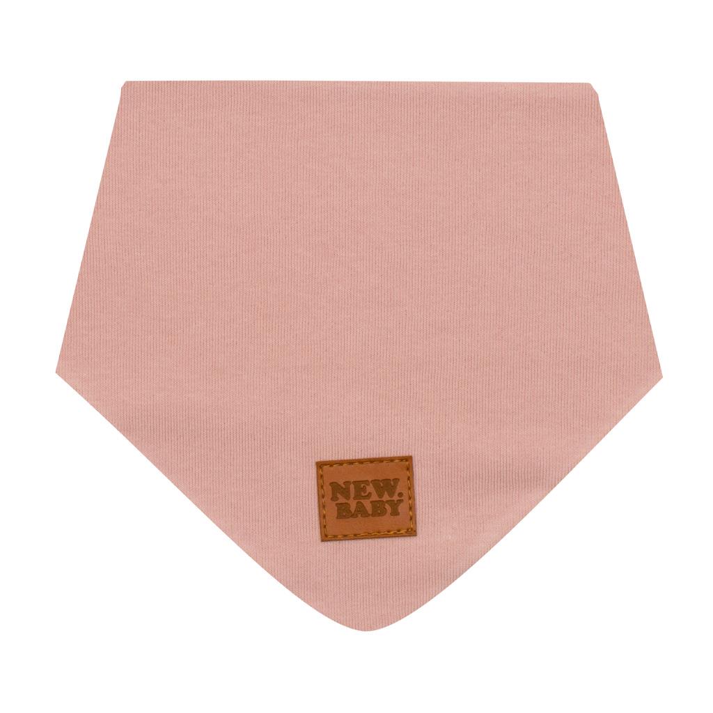 Kojenecký bavlněný šátek na krk New Baby Favorite růžový M, vel. M