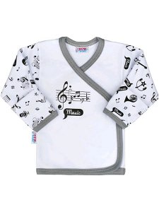Kojenecká bavlněná košilka New Baby Music, vel. 68 (4-6m)