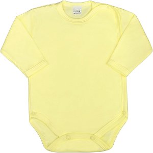 Kojenecké body celorozepínací New Baby Classic žluté, vel. 62 (3-6m)