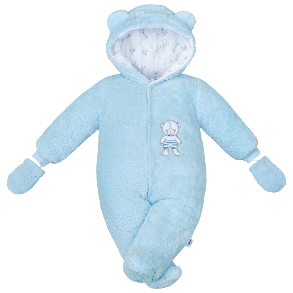 Zimní kombinézka New Baby Nice Bear modrá, vel. 74 (6-9m)