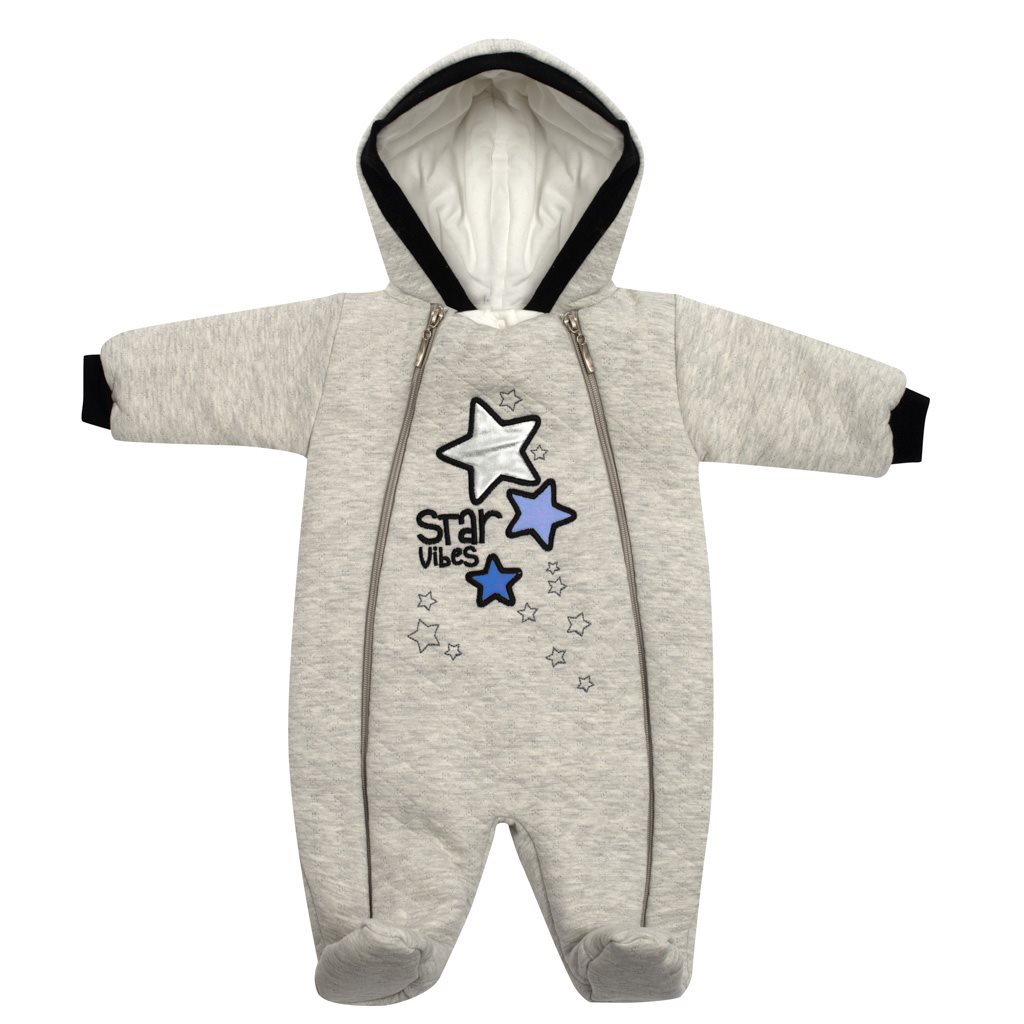 Zimní kojenecká kombinéza s kapucí Koala Star Vibes modrá, vel. 62 (3-6m)