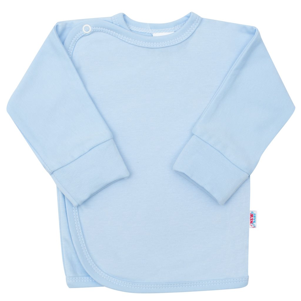 Kojenecká košilka s bočním zapínáním New Baby světle modrá, vel. 62 (3-6m)