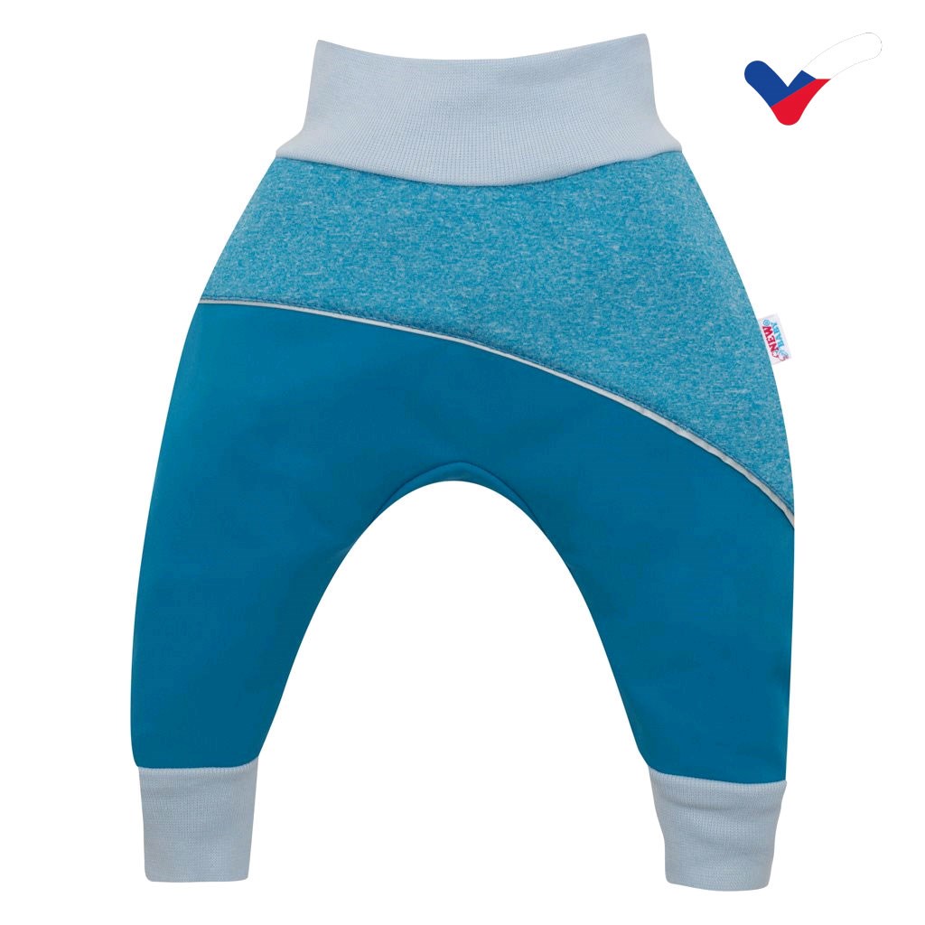Softshellové kojenecké kalhoty New Baby modré, vel. 92 (18-24m)