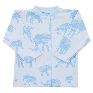 Kojenecký kabátek Baby Service Sloni modrý, vel. 68 (4-6m)