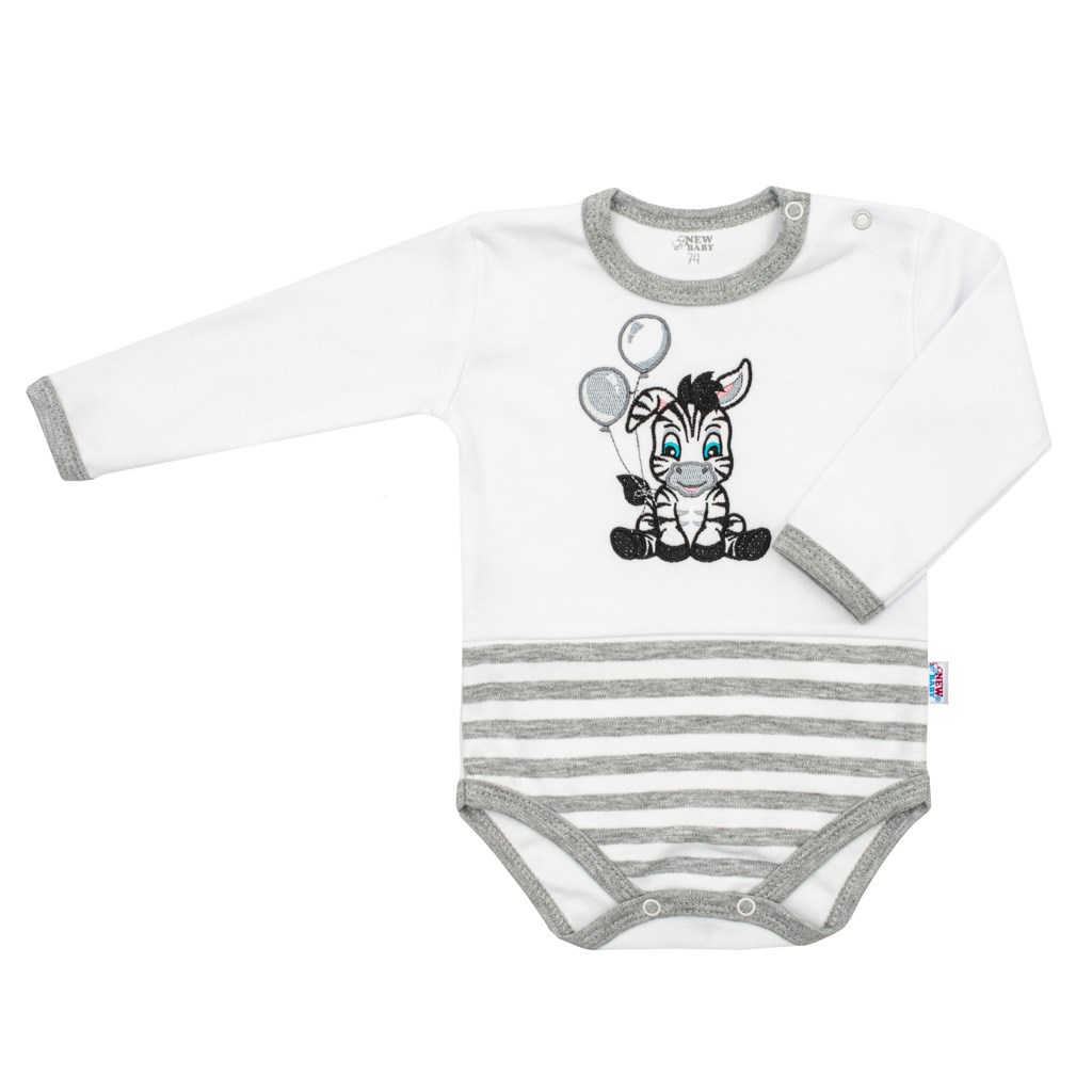 Kojenecké bavlněné body New Baby Zebra exclusive, vel. 86 (12-18m)