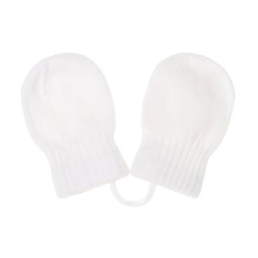 Dětské zimní rukavičky New Baby bílé, vel. 56 (0-3m)