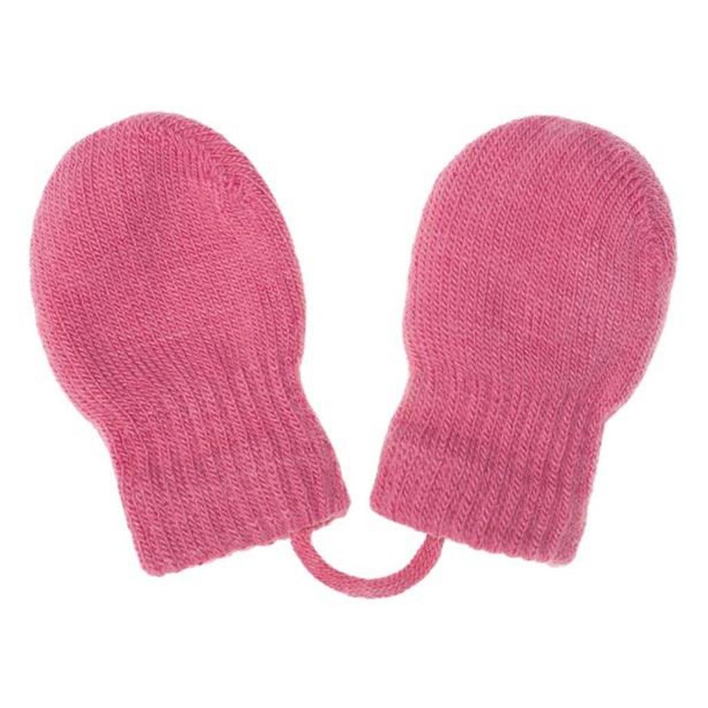 Dětské zimní rukavičky New Baby růžové, vel. 56 (0-3m)