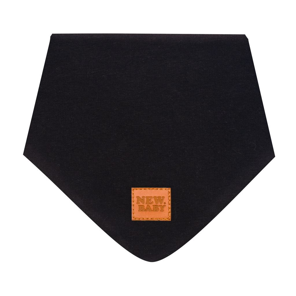 Kojenecký bavlněný šátek na krk New Baby Favorite černý M, vel. M